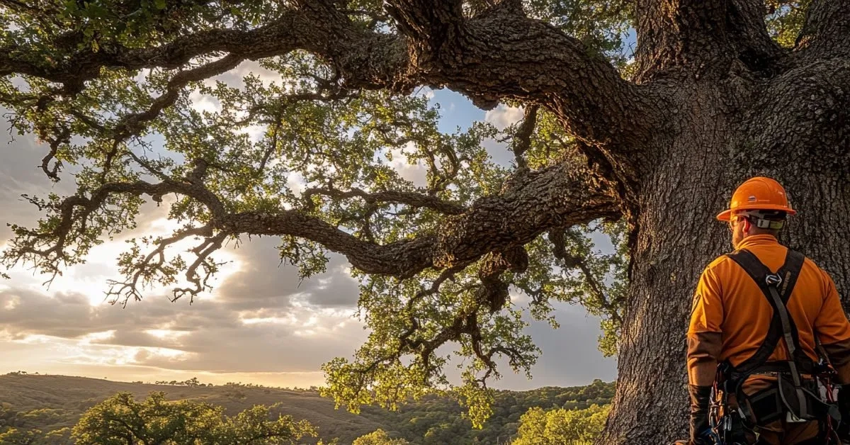 whitebeardwizard_A_photo_of_a_tree_service_company_crew_careful