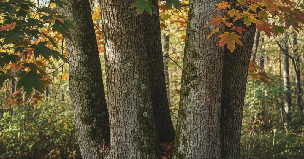 An arborist is inspecting a mature maple in Mount Vernon for storm damage risks
